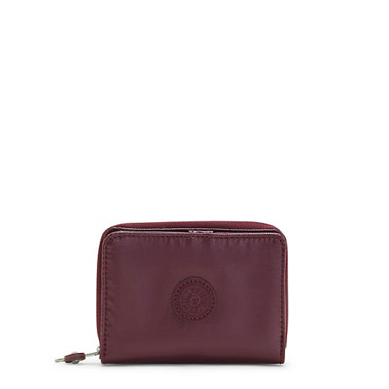 Kipling Money Love Metallic Small Wallets Burgundy Lacquer | AU 1798ZU